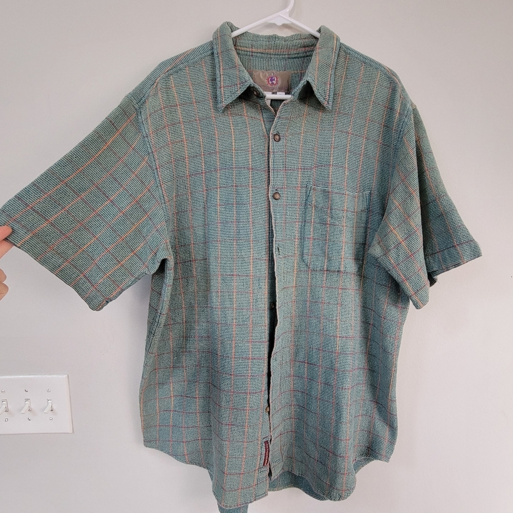 VTG The Territory Ahead Short Sleeve Button Down Cotton Men's XL Casual Lot of 4